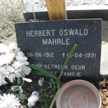 MAHRLE Herbert Oswald 1912-1991