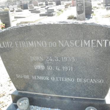 NASCIMENTO Luiz Firimino, do 1935-1971