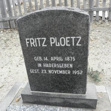 PLOETZ Fritz 1875-1952