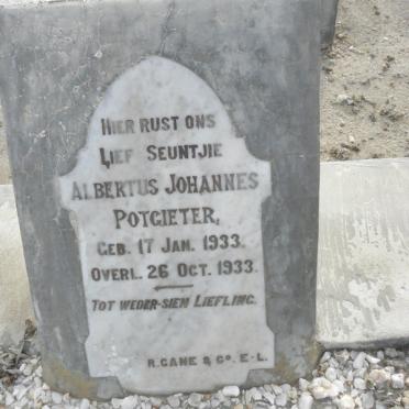 POTGIETER Albertus Johannes 1933-1933