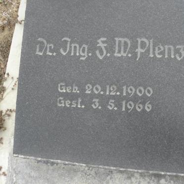 PLENZ F.M. 1900-1966