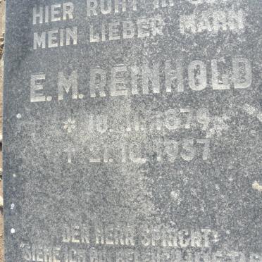REINHOLD E.M. 1879-1957