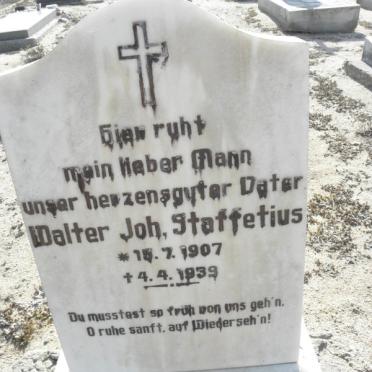 STAFFETIUS Walter Joh, 1907-1939