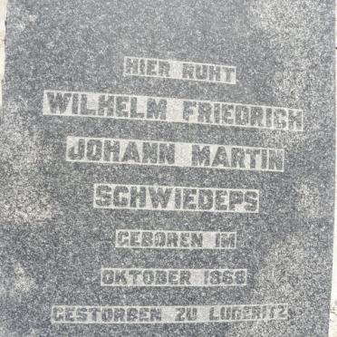 SCHWIEDEPS Wilhelm Friedrick Johann Martin 1886-1938