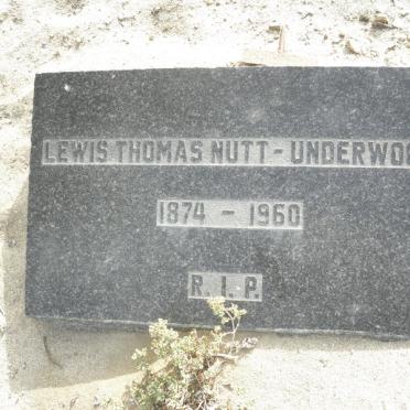 UNDERWOOD Lewis Thomas, Nutt 1874-1960