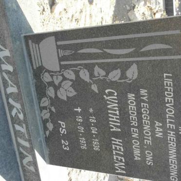 MARTIN Cynthia Helena 1936-1976