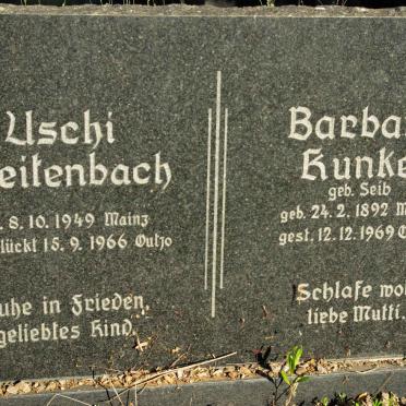 KUNKEL Barbara nee SEIB 1892-1969 :: BREITENBACH Uschi 1949-1966