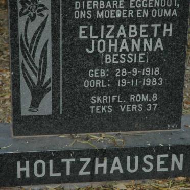 HOLTZHAUSEN Elizabeth Johanna 1918-1983