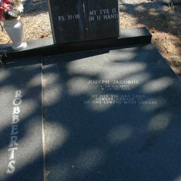 ROBBERTS Joseph Jacobus 1905-1989