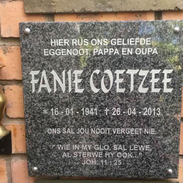 COETZEE Fanie 1941-2013