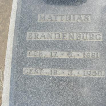 BRANDENBURG Matthias 1881-1950