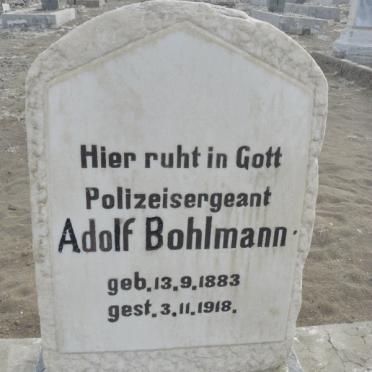 BOHLMANN Adolf 1883-1918
