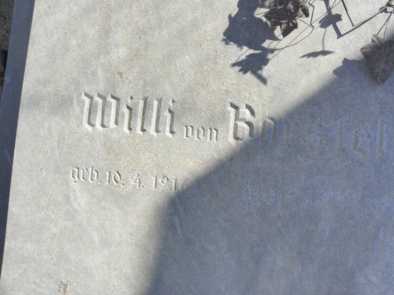 BORSTEL Willi, von 1916-1958