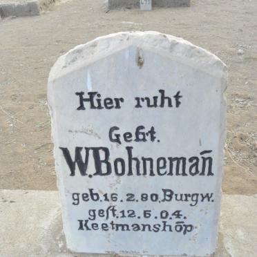 BOHNEMAN W. 1880-1904