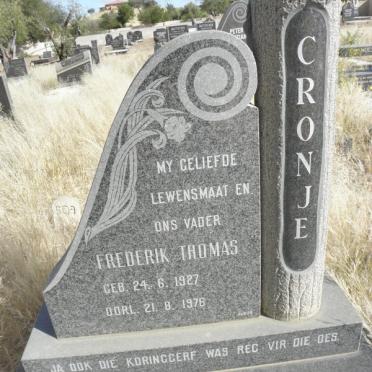 CRONJE Frederik Thomas 1927-1976
