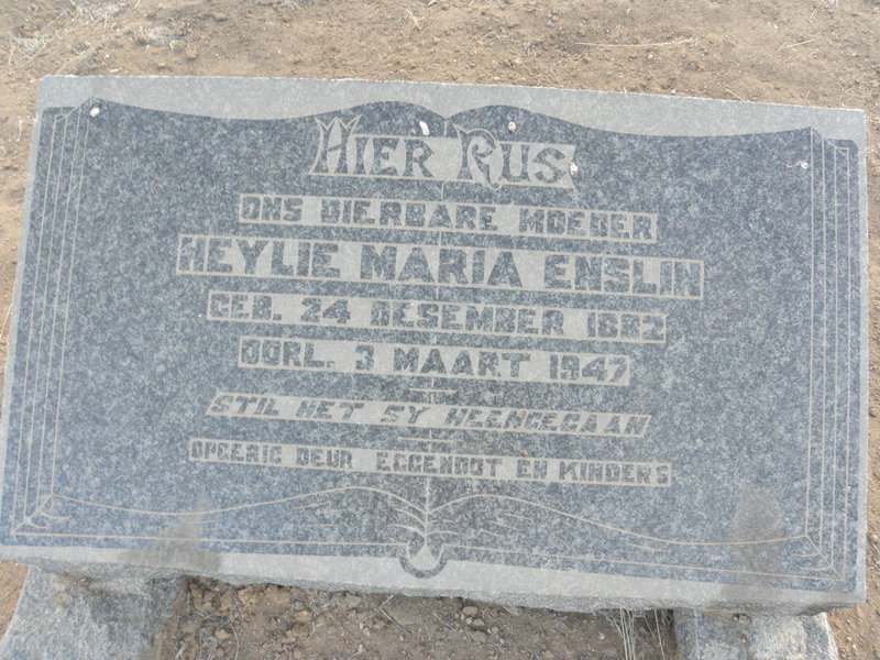 ENSLIN Heylie Maria 1882-1947