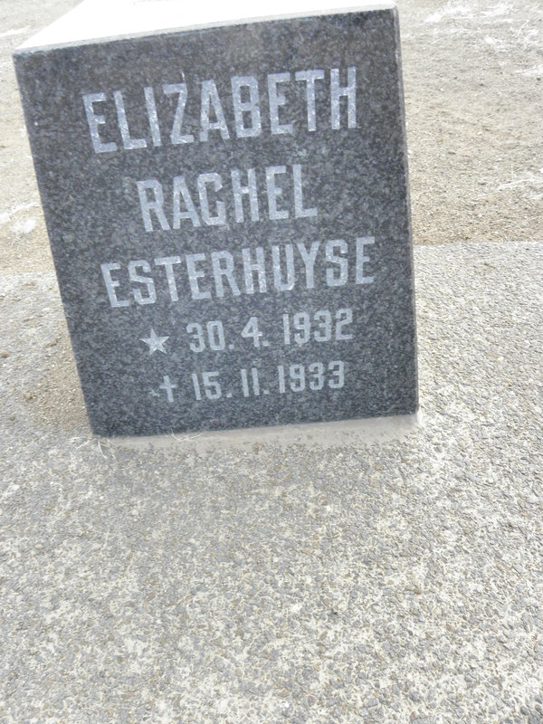ESTERHUYSE Elizabeth Rachel 1932-1933