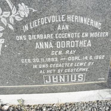 JUNIUS Anna Dorothea nee RAY 1883-1962