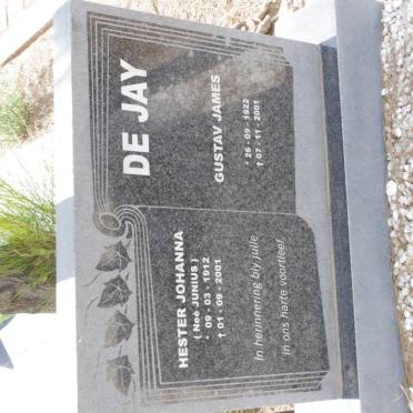 JAY Gustav James, de 1922-2001 &amp; Hester Johanna JUNIUS 1912-2001