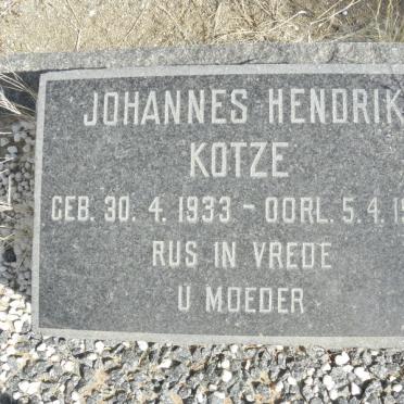 KOTZE Johannes Hendrik 1933-1970