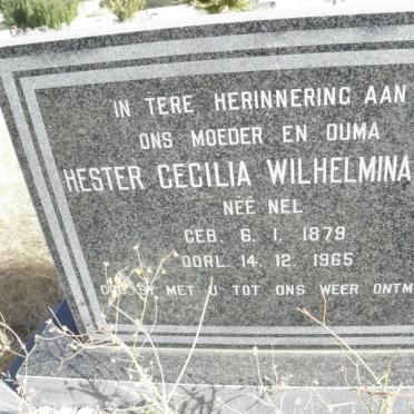NEL Hester Cecilia Wilhelmina nee NEL 1879-1965
