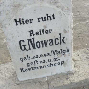 NOWACK G. 1883-1905