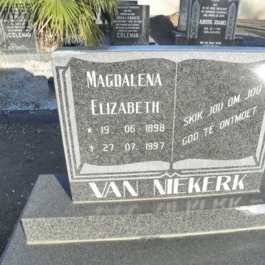 NIEKERK Magdalena Elizabeth, van 1898-1997