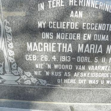 NEL Magrietha Maria 1913-1976