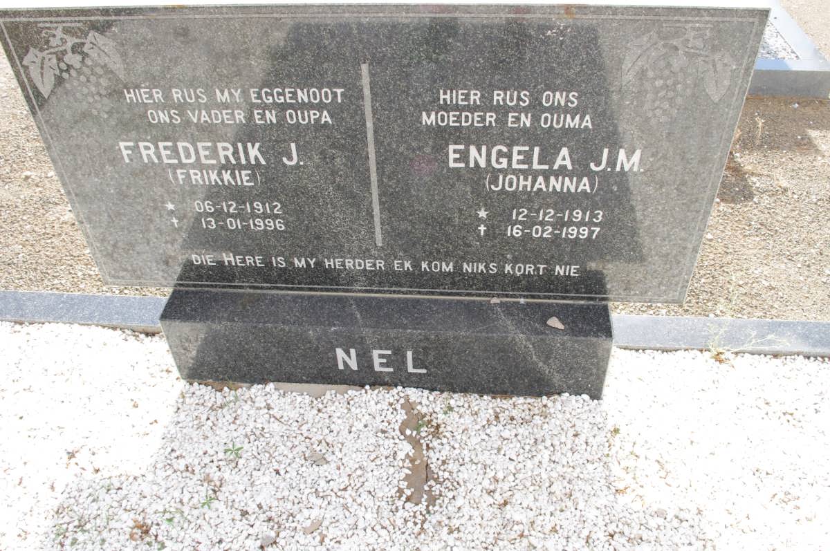 NEL Frederik J. 1912-1996 & Engela J.M. 1913-1997