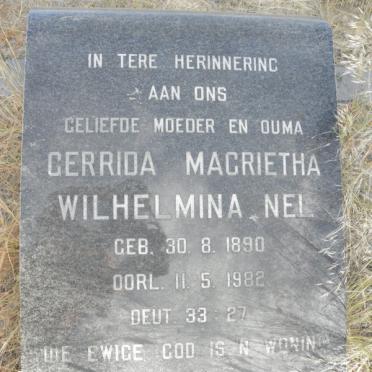 NEL Gerrida Magrietha Wilhelmina 1890-1982