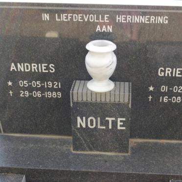 NOLTE Andries 1921-1989 &amp; Grieta 1926-1992