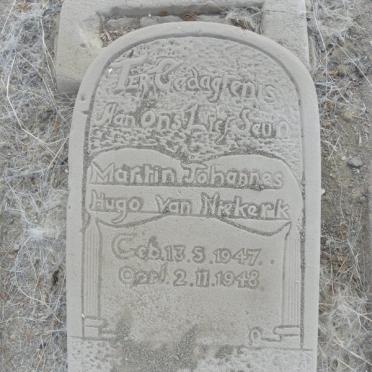 NIEKERK Martin Johannes Hugo, van 1947-1948