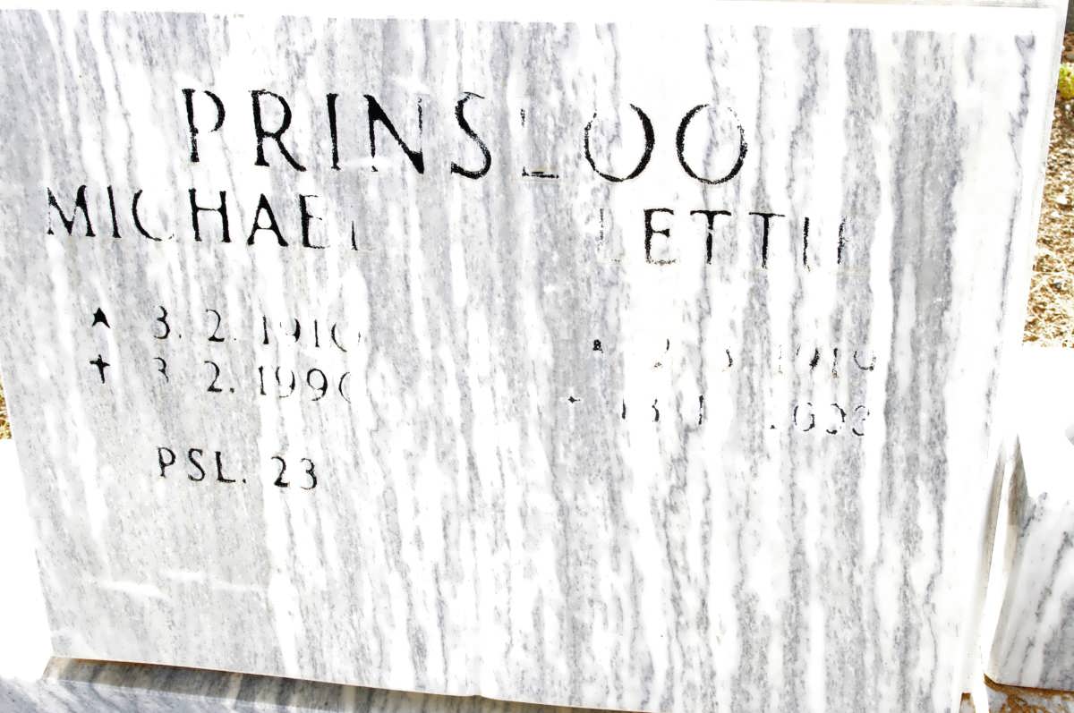 PRINSLOO Michael 1910-1990 &amp; Hettie 19??-
