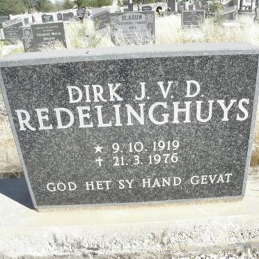 REDELINGHUYS Dirk J.V.D. 1919-1976
