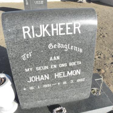 RIJKHEER Johan Helmon 1951-1982
