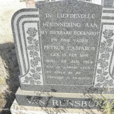 RENSBURG Petrus Casparus, van 1891-1964