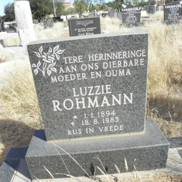ROHMANN Luzzie 1894-1985