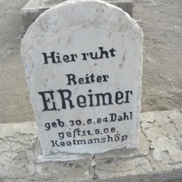 REIMER E. 1884-1906
