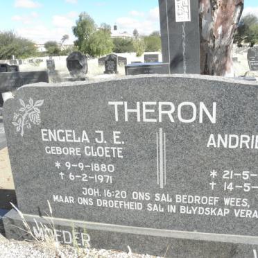 THERON Andries J. 1890-1973 &amp; Engela J.E. CLOETE 1880-1971