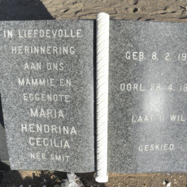 ? Maria Hendrina Cecilia nee SMIT 1944-1975