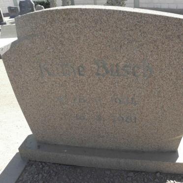 BUSCH Kathe 1904-1981