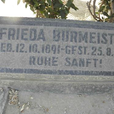 BURMEISTER Frieda 1891-1960