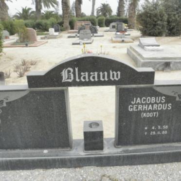 BLAAUW Jacobus Gerhardus 1958-1988
