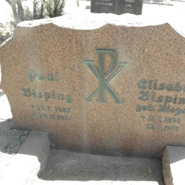 BISPING Paul 1887-1967 &amp; Elizabeth 1896-1973