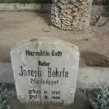 BEHRLA Joseph 1882-1905