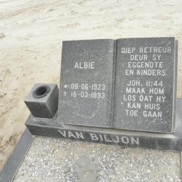 BILJON Albie, van 1923-1993
