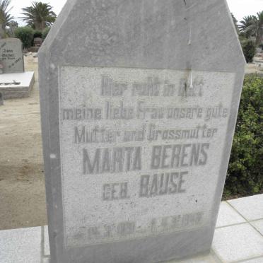 BERENS Marta nee BAUSE 1891-1948