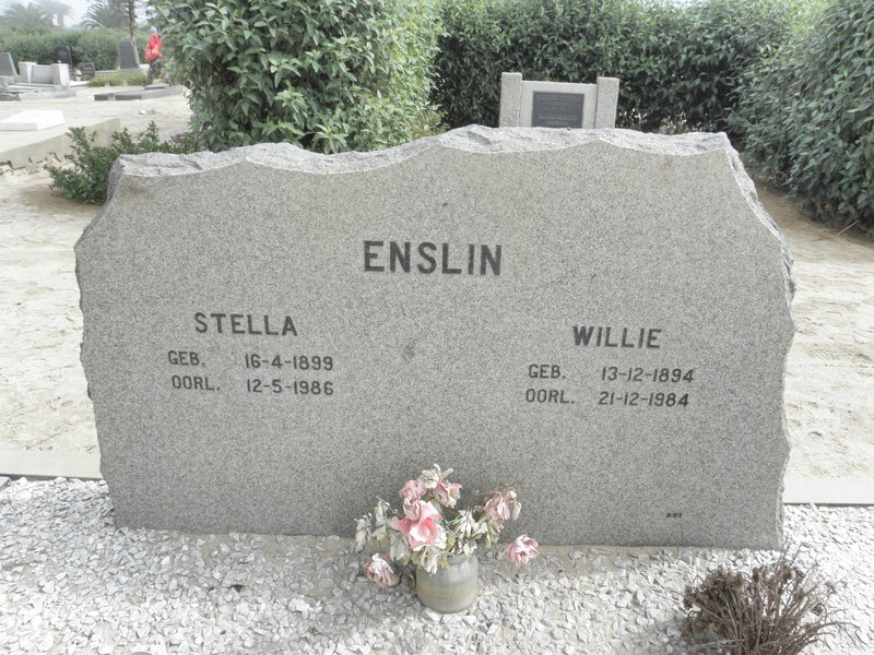 ENSLIN Willie 1894-1984 & Stella 1899-1986