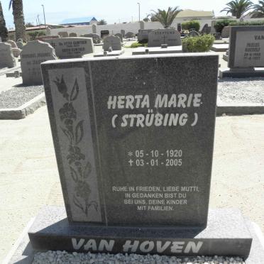 HOVEN Herta Marie, van nee STRÜBING 1920-2005 