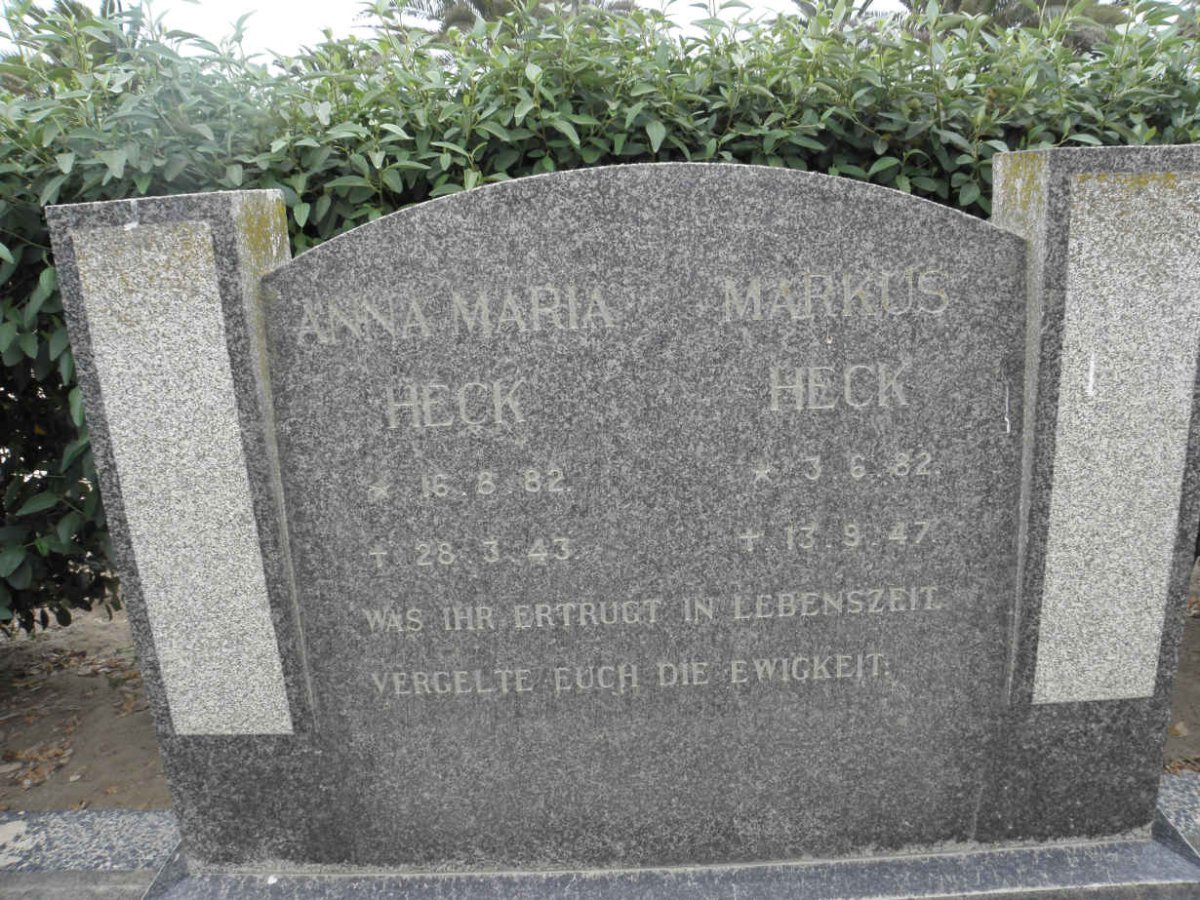 HECK Markus 1882-1947 & Anna Maria 1882-1943